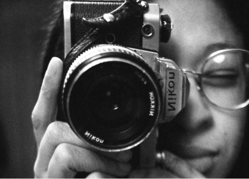Art - Sandra George, Self-Portrait – Bread Street, 1994. Courtesy Craigmillar Now © Sandra George Estate