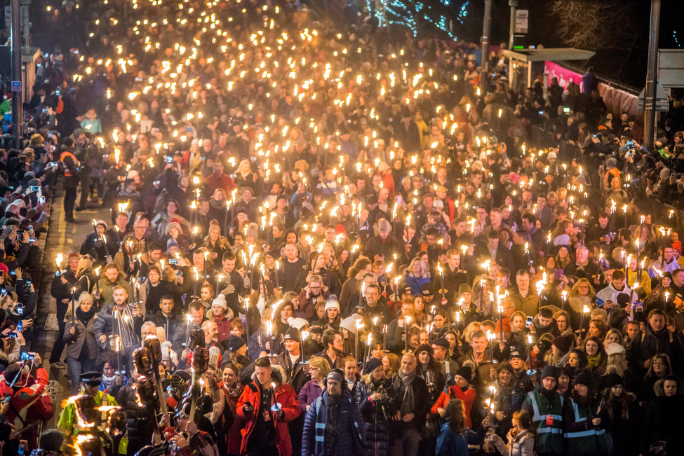 Hogmanay - Torchlight Procession -  credit Chris Watt